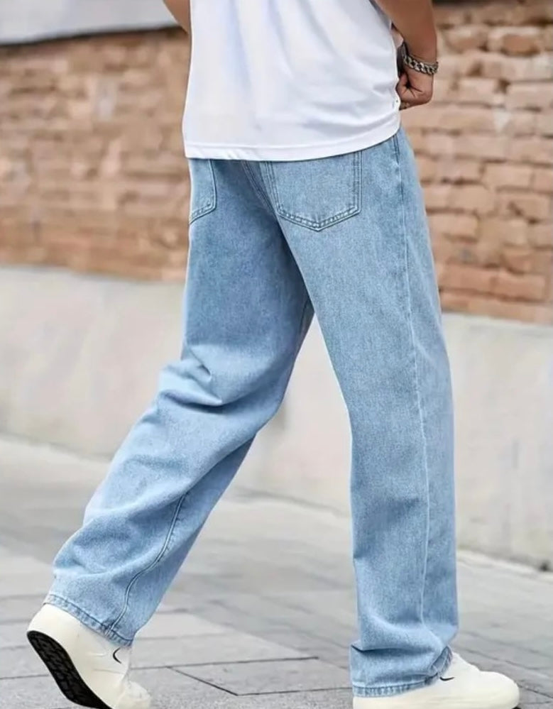 Denim baggy jeans