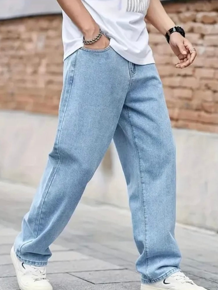 Denim baggy jeans